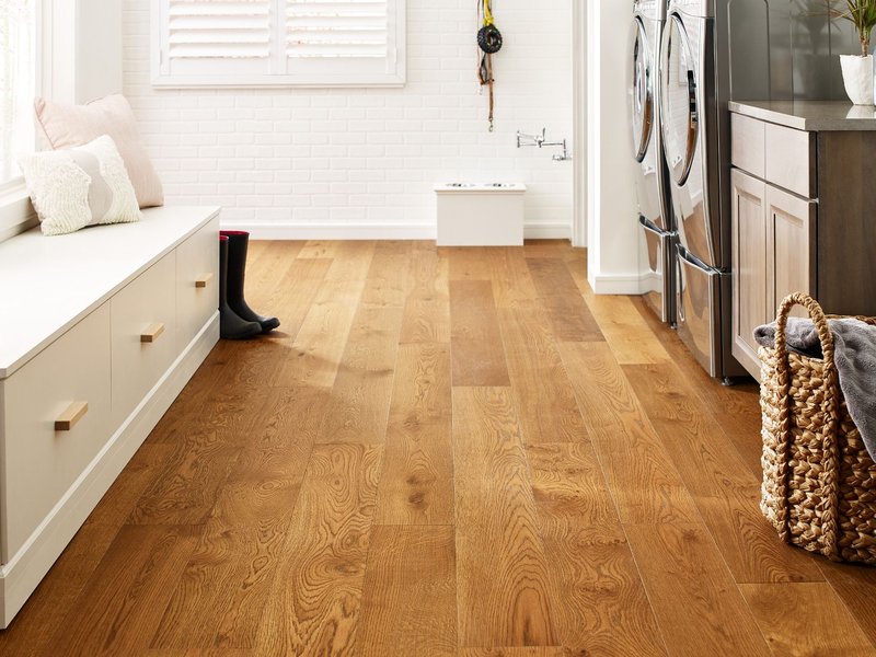 hallway with hardwood floors